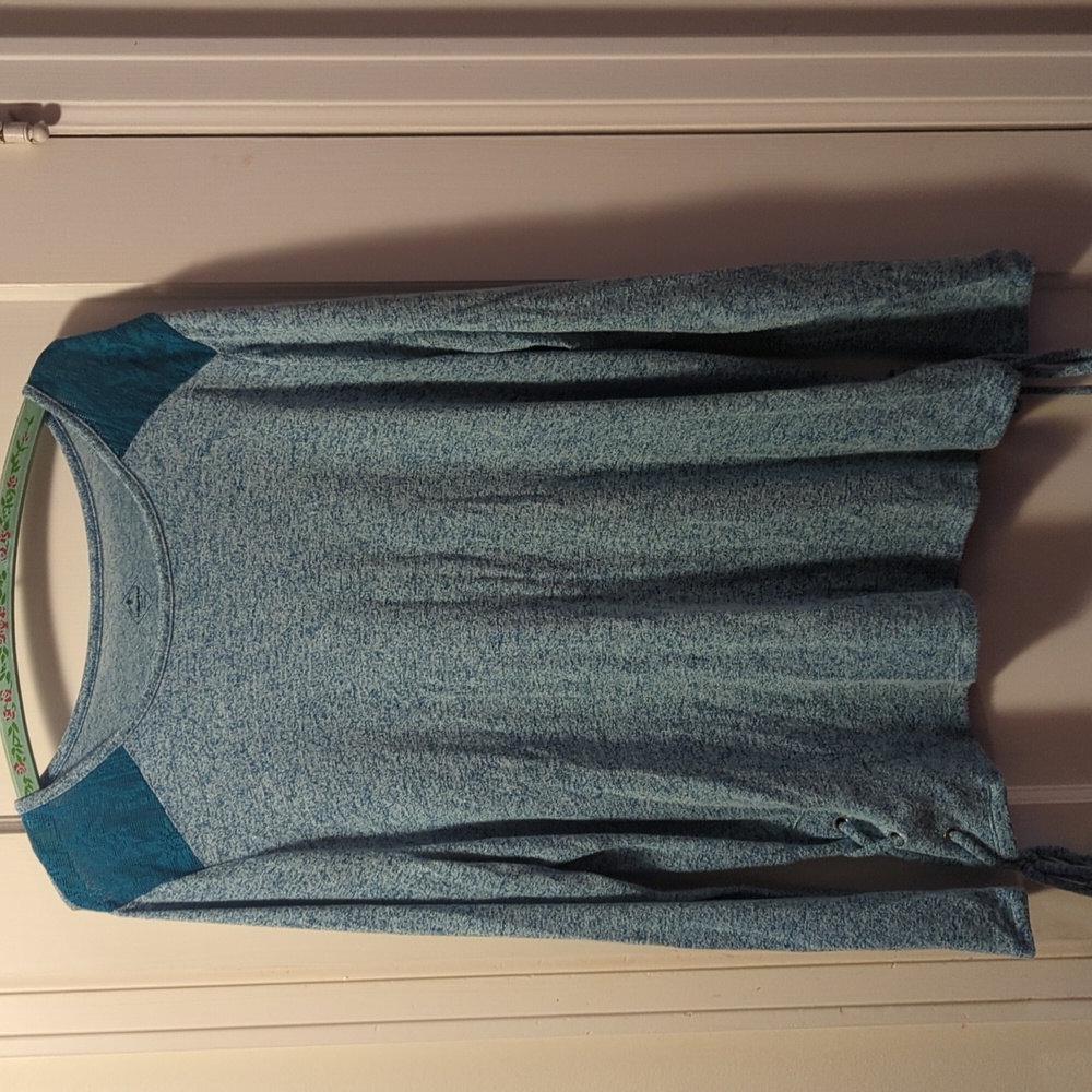 St John's Bay Teal 🩵 Long Sleeve Shirt Sz 0X